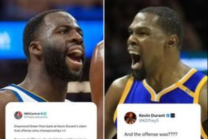 追梦表态宇宙勇的防守很强 KD坚持观点:进攻大于防守